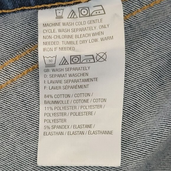 G.I.L.I. Skinny Jeans With Ankle Zippers Womens Size 2 Blue Denim Stretch - Picture 6 of 9